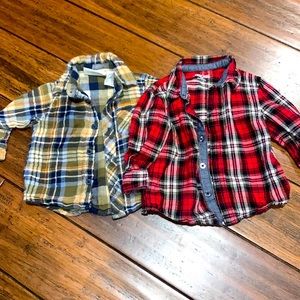 2 bottom down shirts